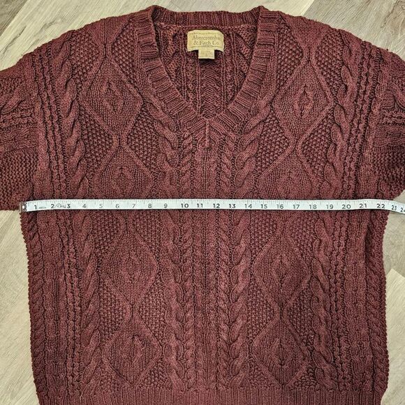 Abercrombie & Fitch women's oversized  Knit Sweater size M Ramie and Cotton blen - Picture 6 of 7